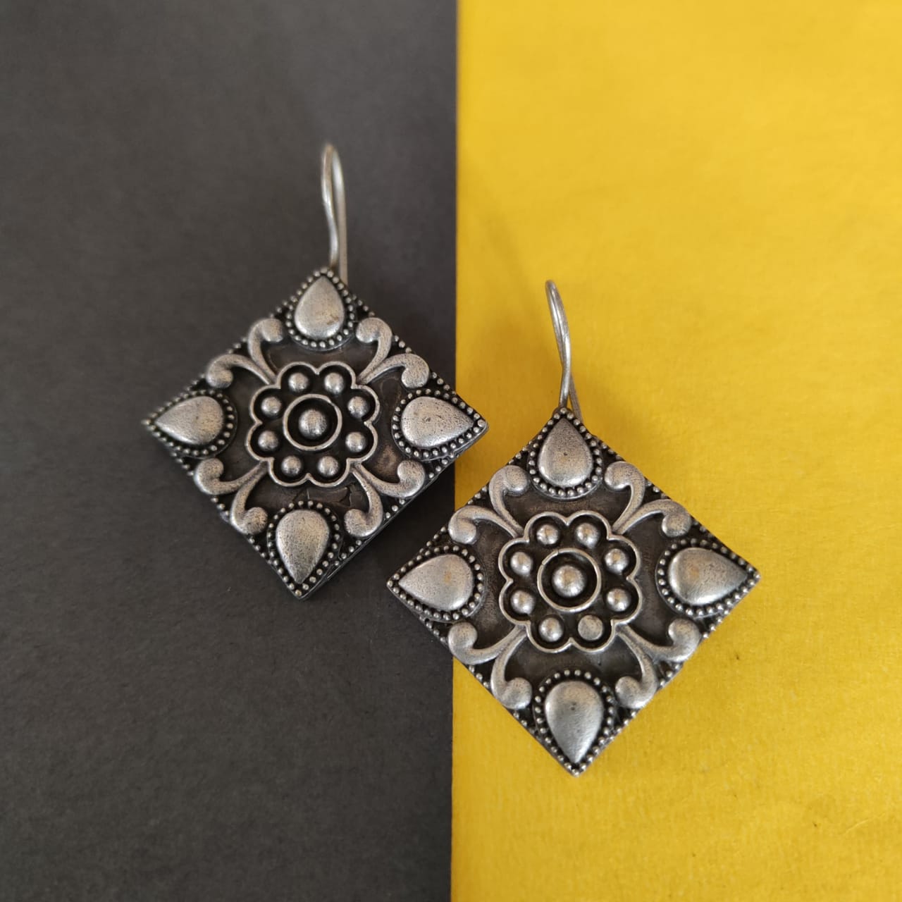 Fashion German Silver Earrings