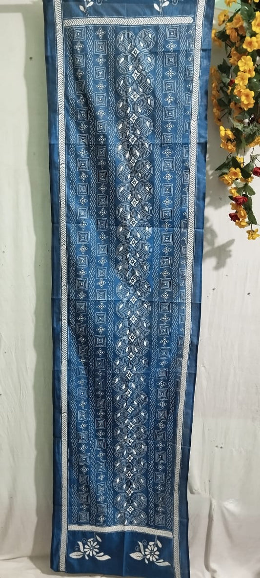 kantha stitch stole