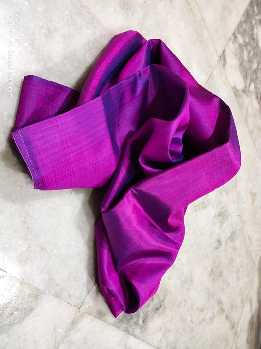 Fuchsia Pure Katan Silk Fabric For Kurta