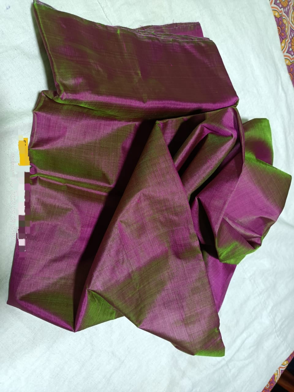 Burgundy Pure Katan Silk Fabric For Kurta