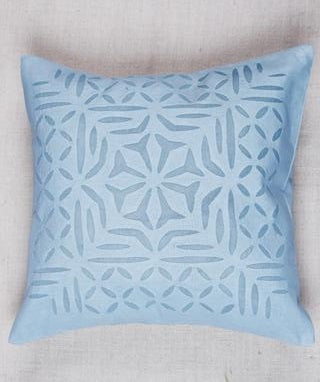 Applique Hand Stitched Cotton Cushion Cover