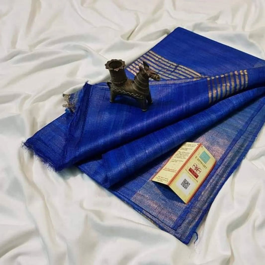 Handloom Munga Tussar Silk Saree Online- Desi Weaves