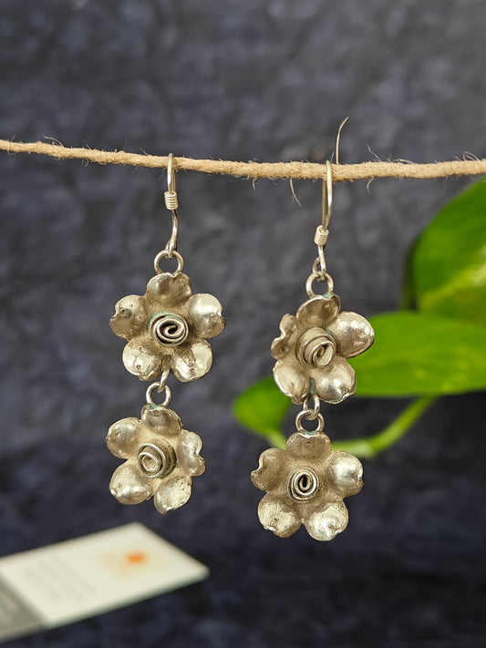 925 silver earrings online in India - Desi Weaves