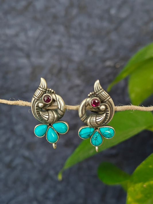 925 silver earrings online in India - Desi Weaves
