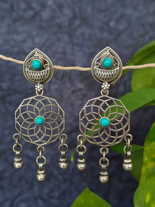 925 silver earrings online in India - Desi Weaves