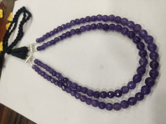 Purple Natural Stone Necklace