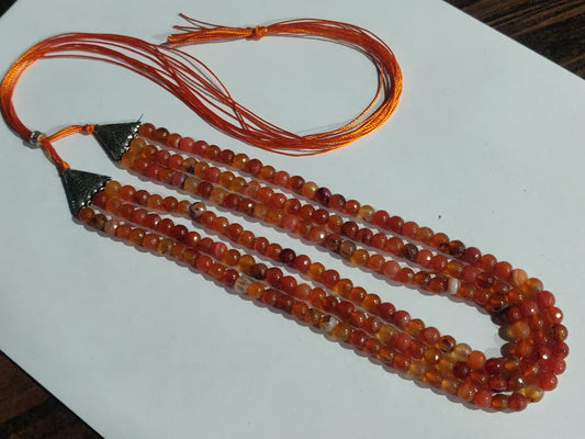 Orange Natural Stone Necklace