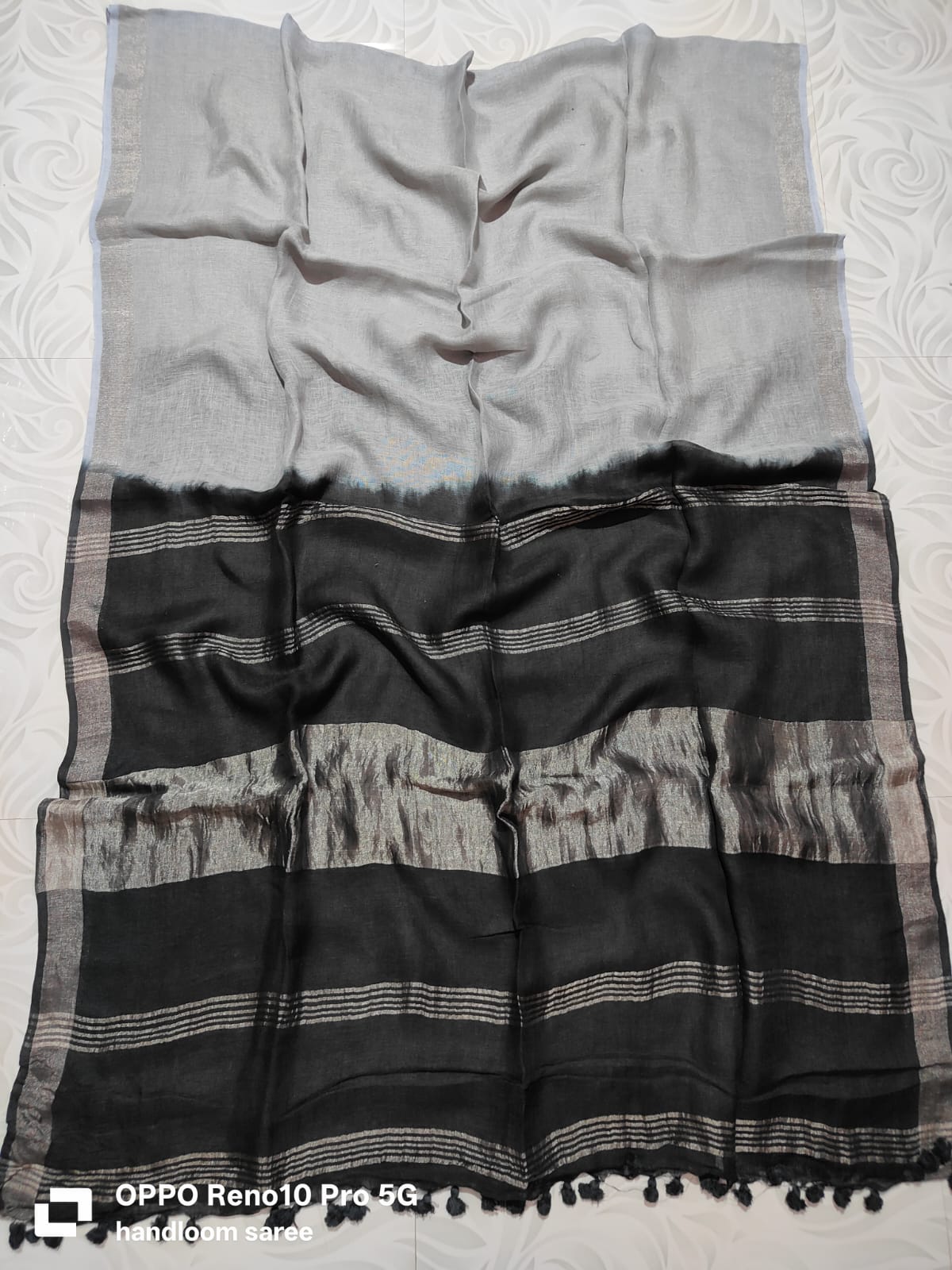 Pure Linen Saree Online - Desi Weaves