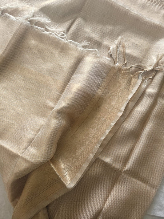Golden Banarasi Semi Kota Silk Dupatta