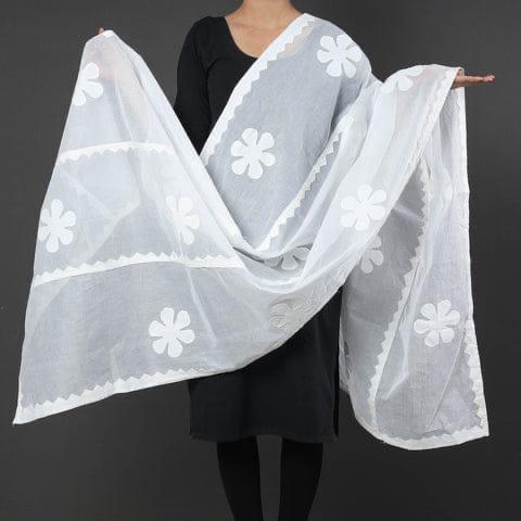white cotton dupatta online