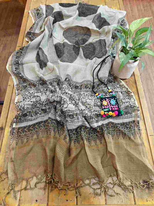 kota ajrakh dupatta online - Desi Weaves