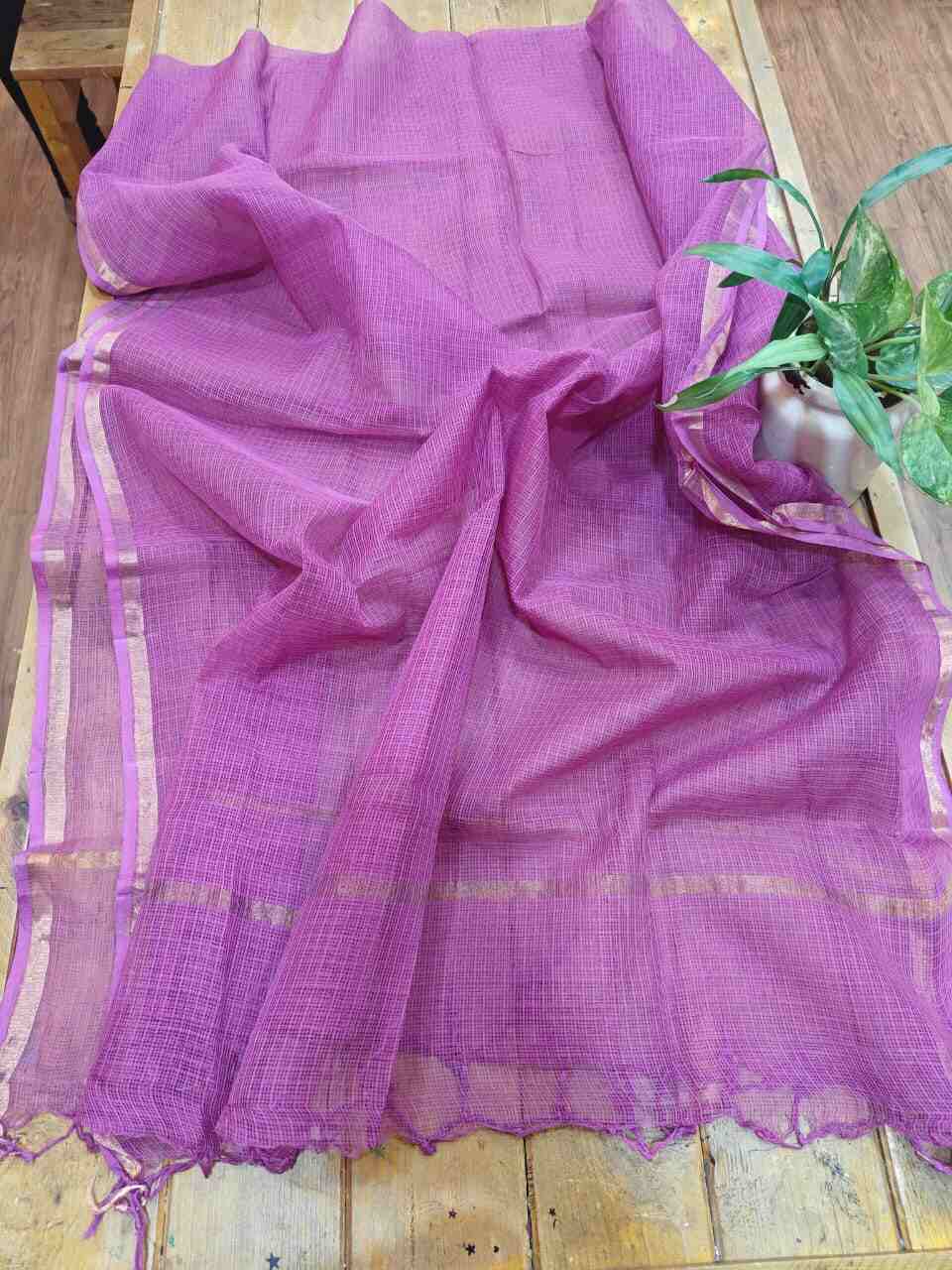 Kota Doria Dupatta - Desi Weaves