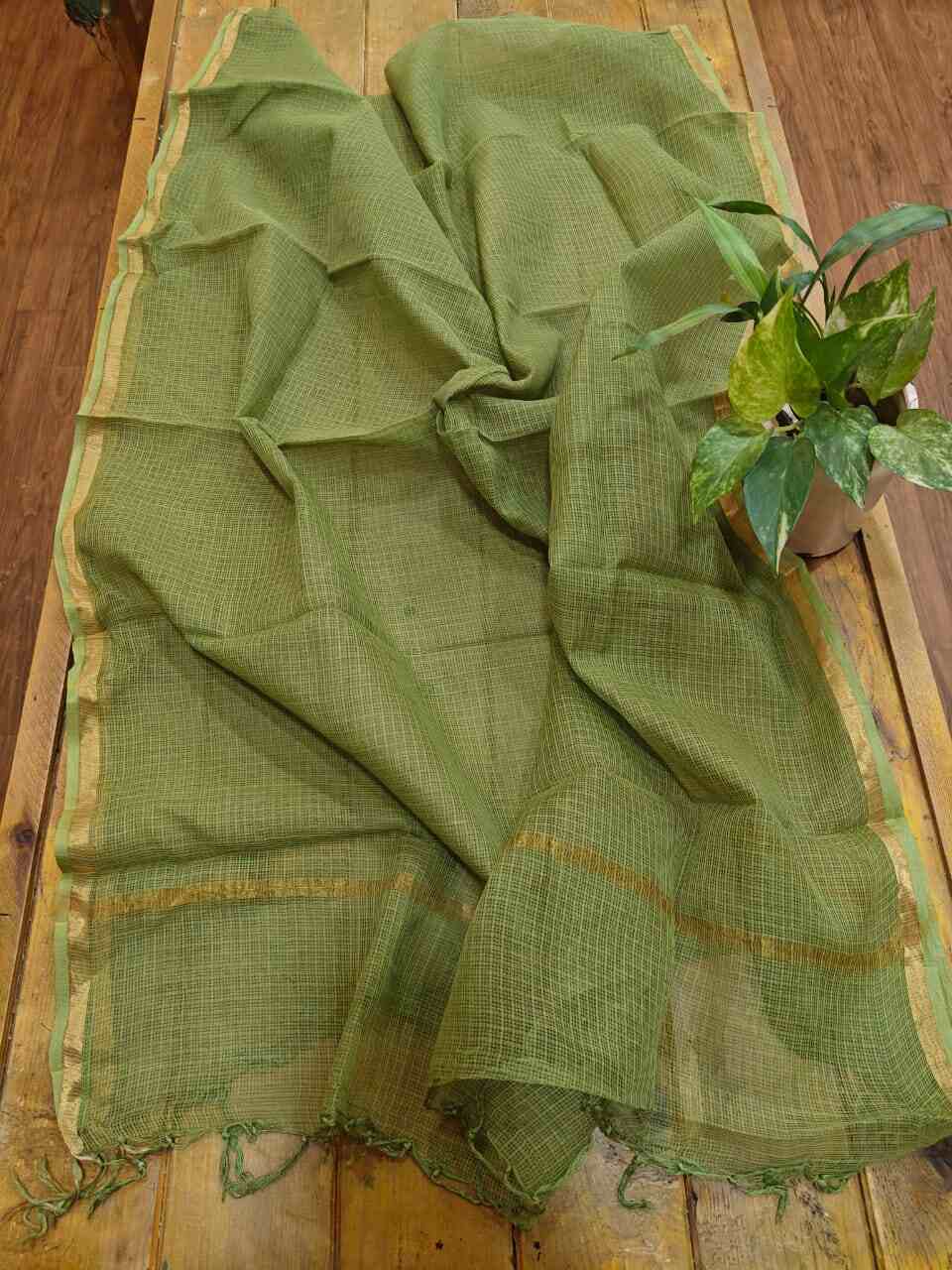 Kota Doria Dupatta - Desi Weaves