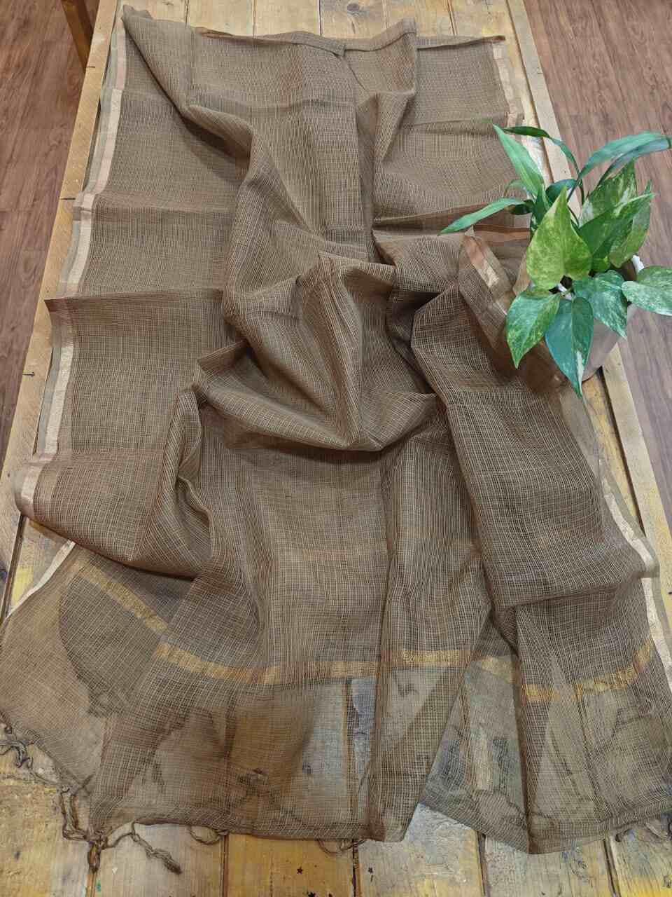 Kota Doria Dupatta - Desi Weaves