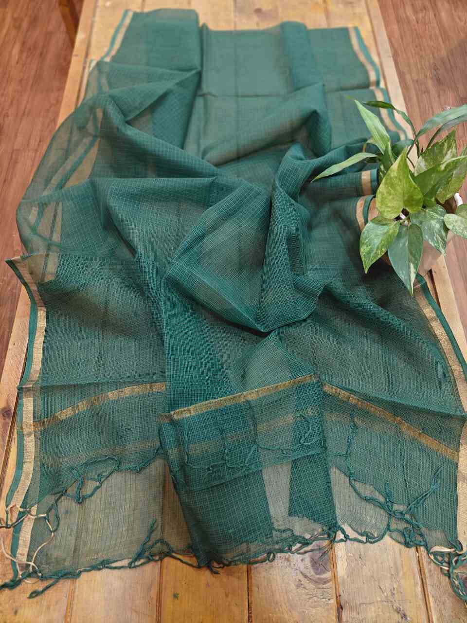 Kota Doria Dupatta - Desi Weaves