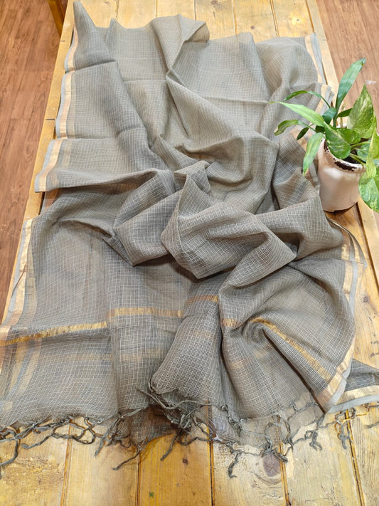 Kota Doria Dupatta - Desi Weaves