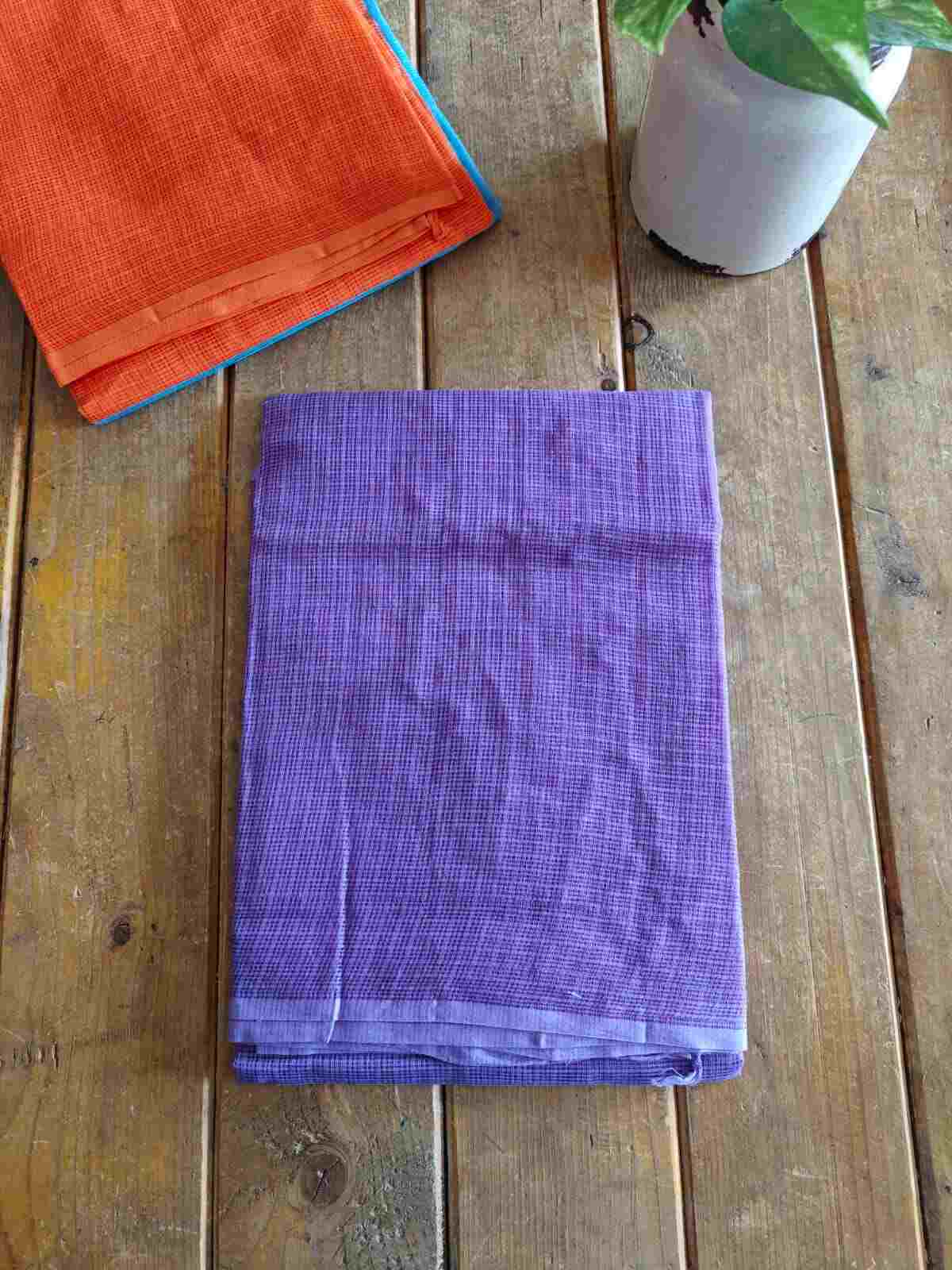 Lavender Plain Pure Cotton Kota Doria Dupatta