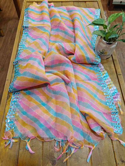 kota silk dupatta online - Desi Weaves