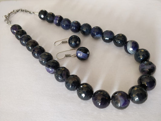 Agate Beads Semi Precious Necklace