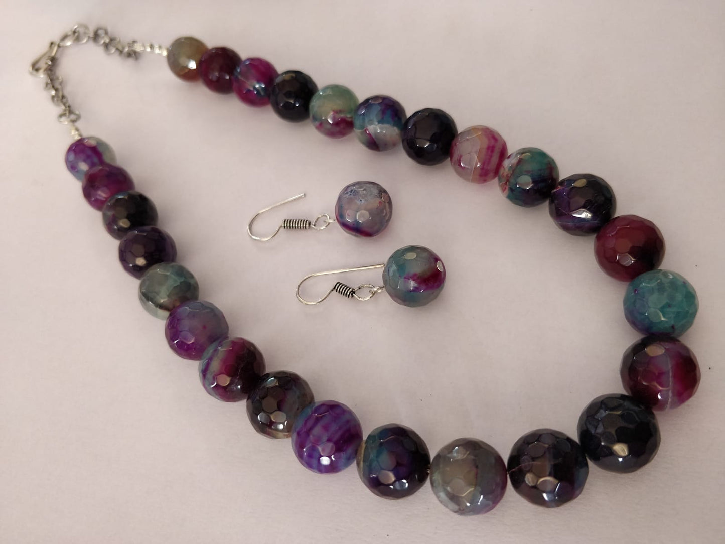 Agate Beads Semi Precious Necklace