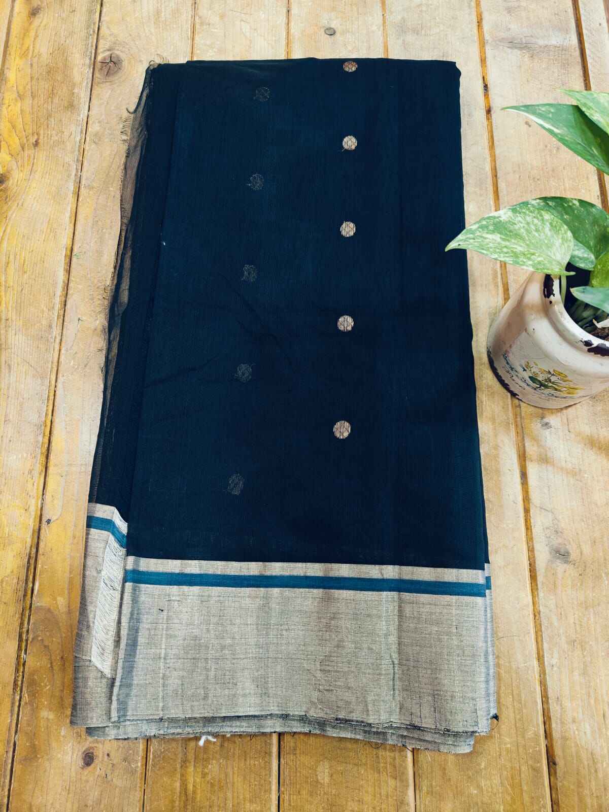 Ruhani handwoven chanderi silk cotton saree