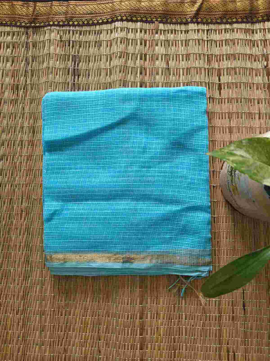 Blue kota doria dupatta