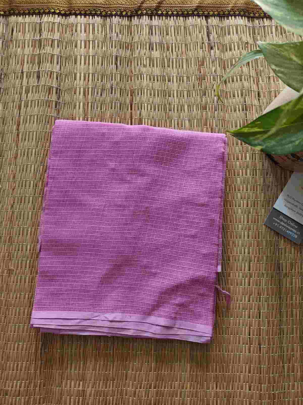 Lilac Plain Cotton Kota Doria Dupatta