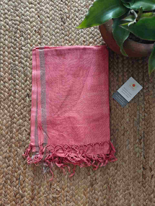 pink linen dupatta online