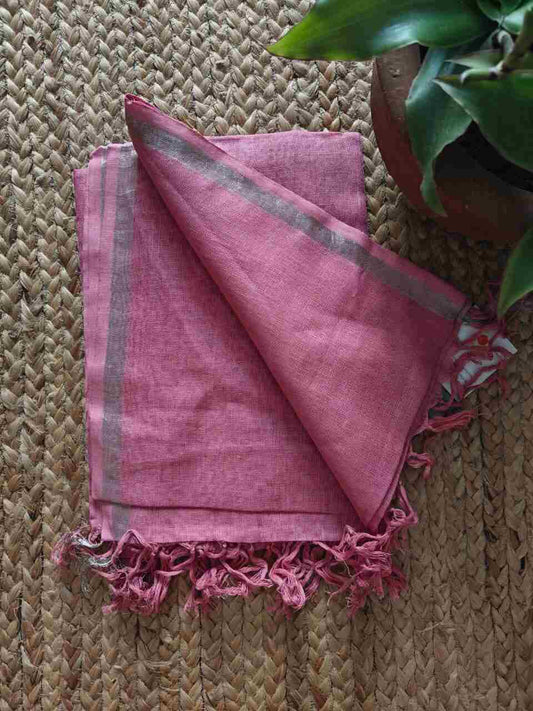 dark pink linen dupatta online