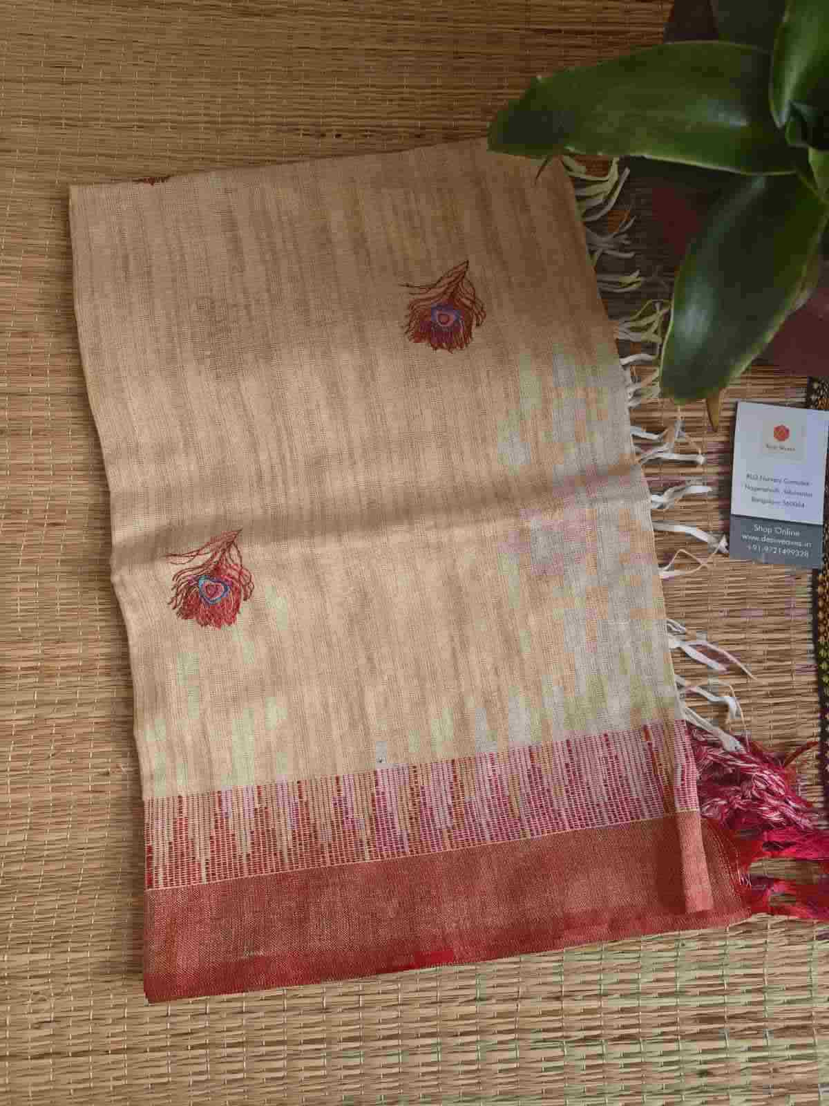 khadi cotton silk dupatta online - desi weaves