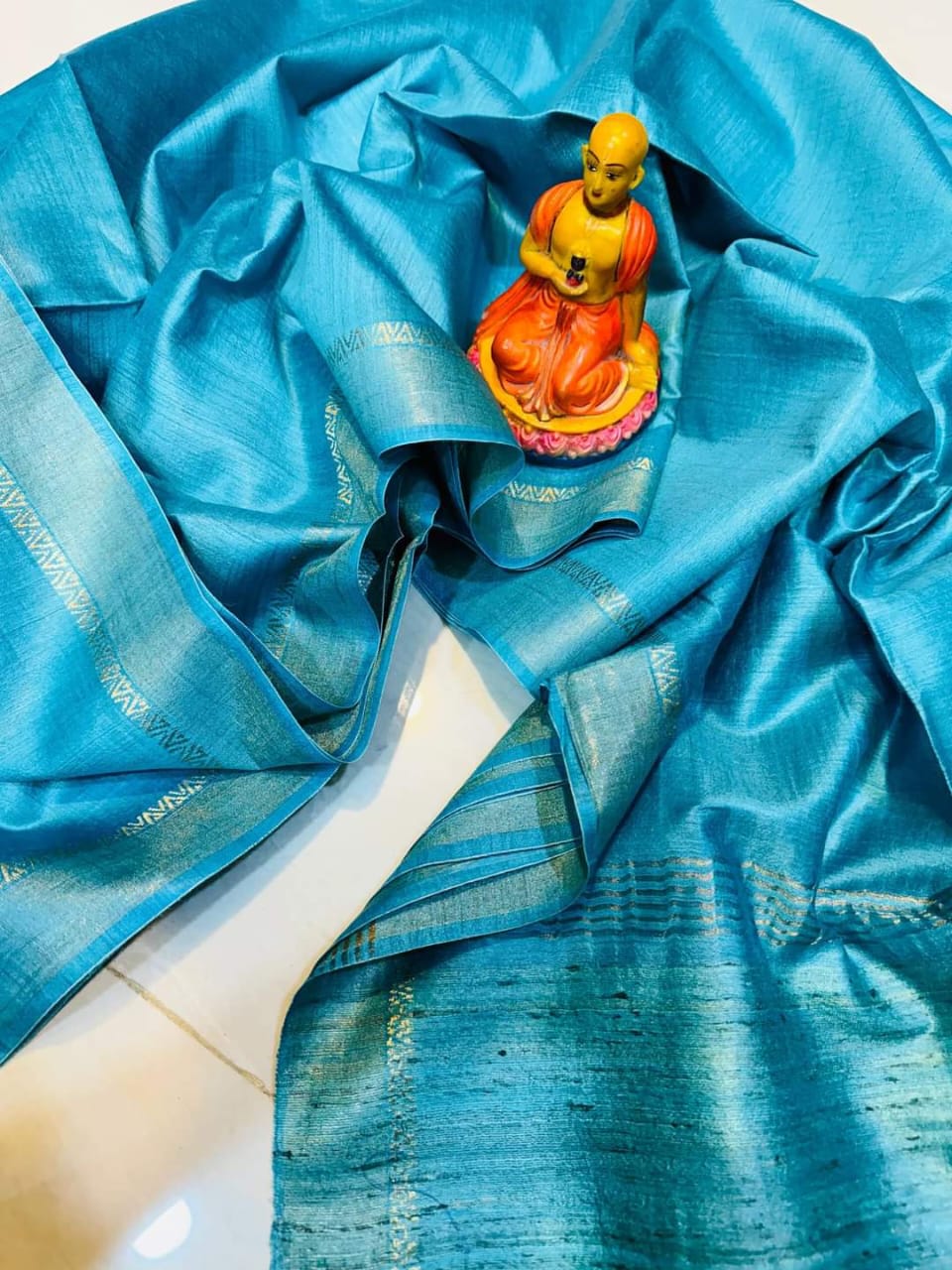 Handloom Munga Tussar Silk Saree Online- Desi Weaves