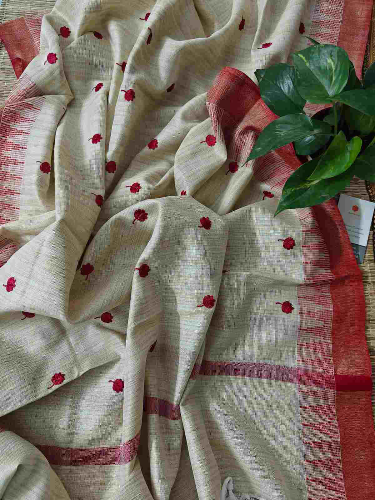 Embroidered Dupatta Online - Desi Weaves