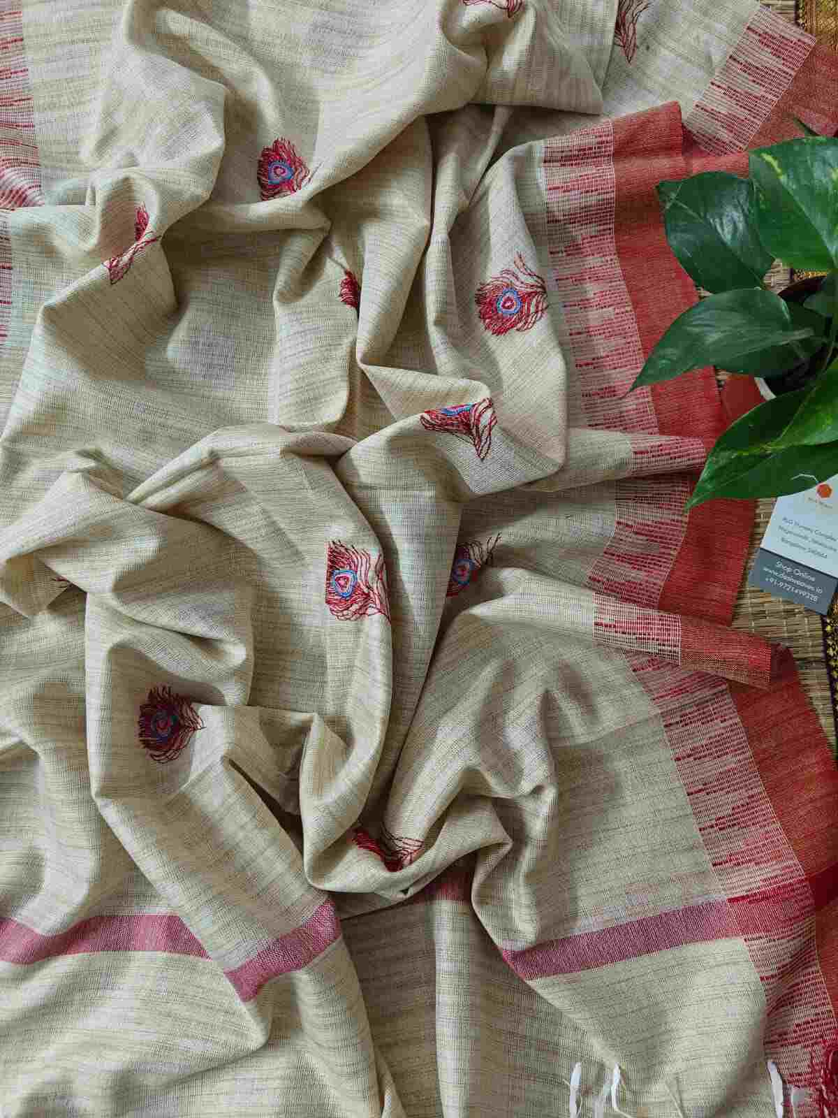 Embroidered Dupatta Online - Desi Weaves