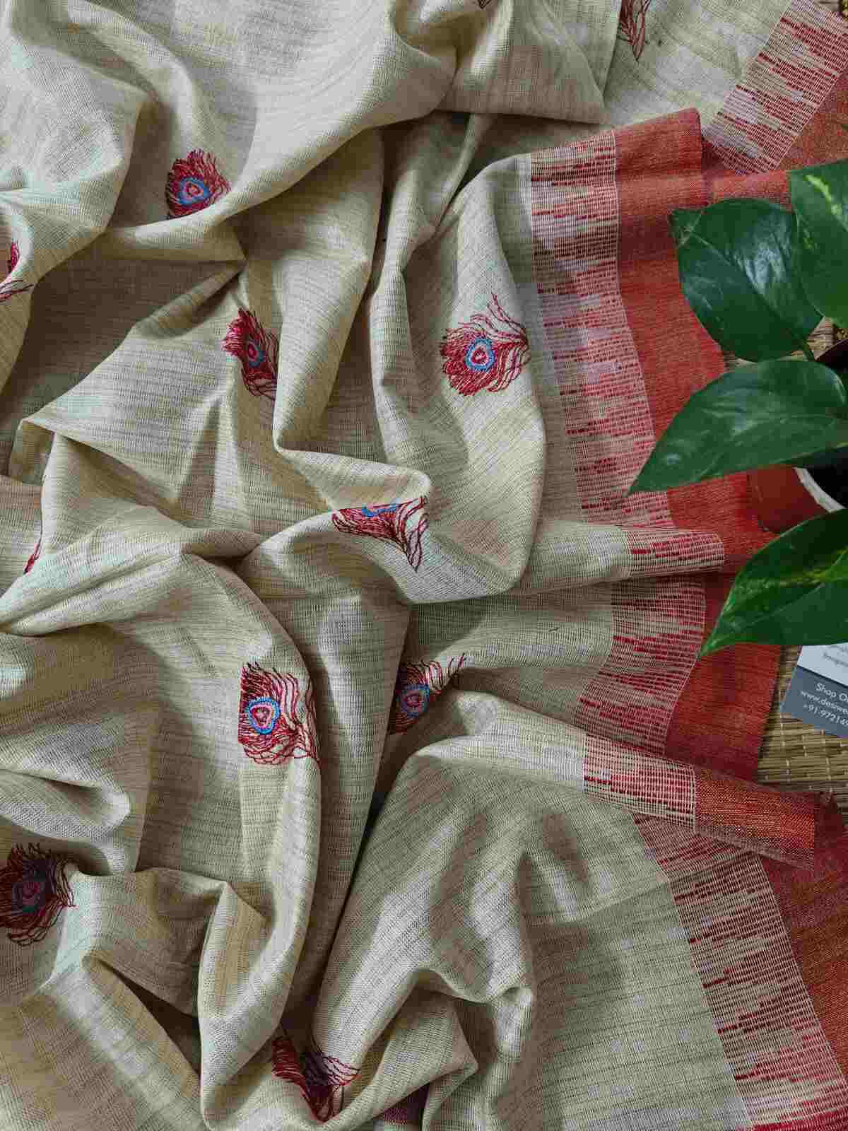 Embroidered Dupatta Online - Desi Weaves