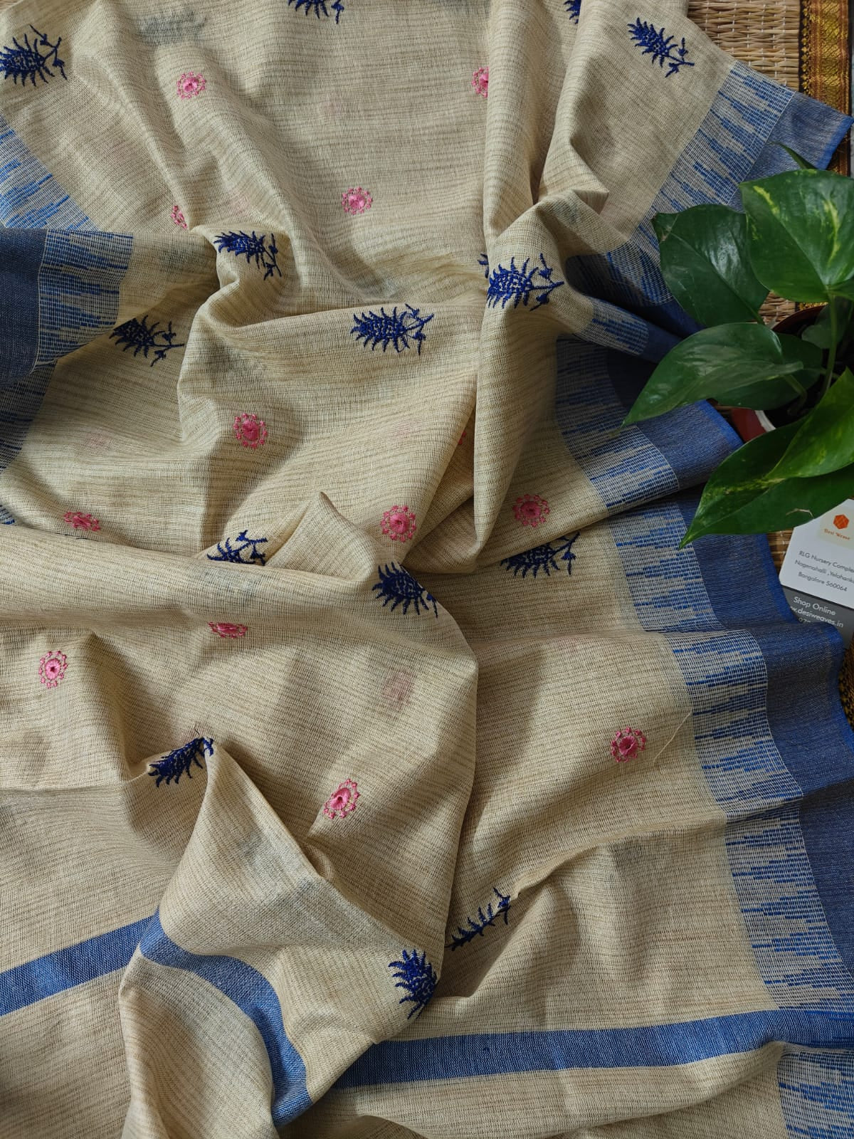 Embroidered Dupatta Online - Desi Weaves