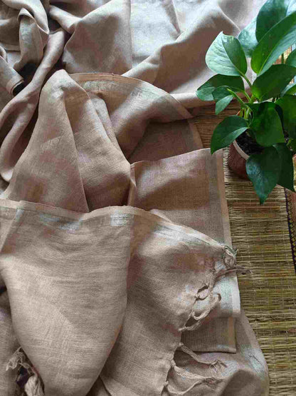 ivory linen dupatta online desi weaves