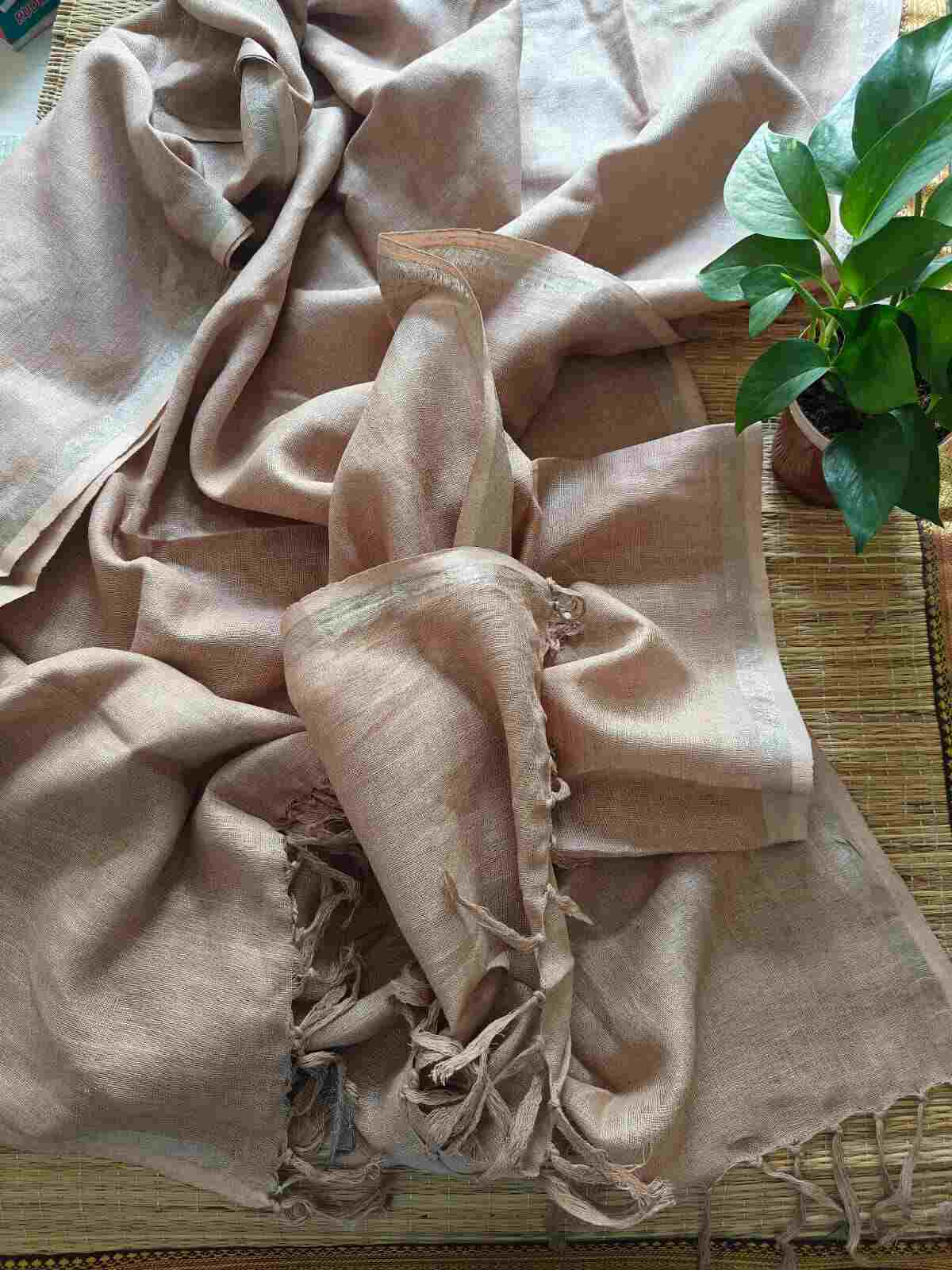 pastel color linen dupatta