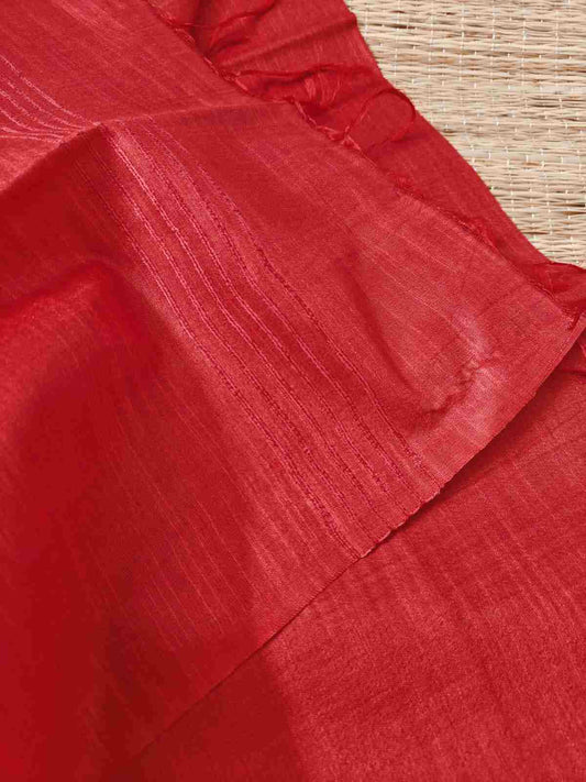 Red Tussar  Silk  Dupatta Online