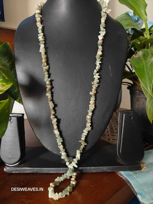 Precious stones necklace online - Desi Weaves