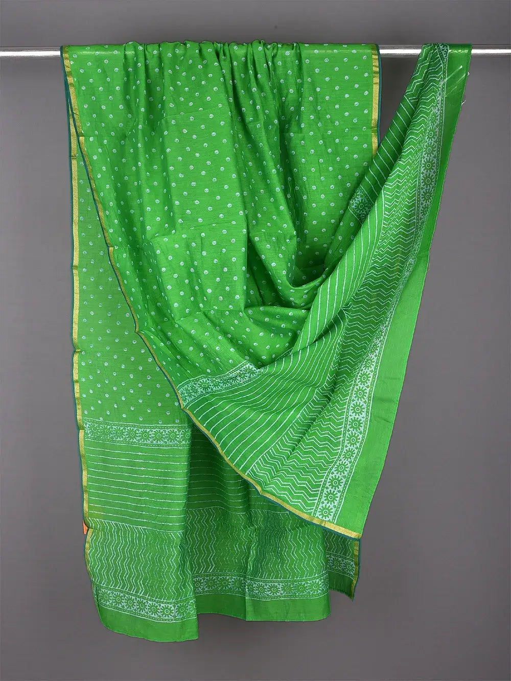 Chanderi Silk Dupatta - Desi Weaves