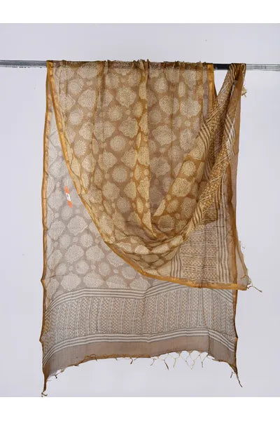 kota doria cotton dupatta - desi weaves