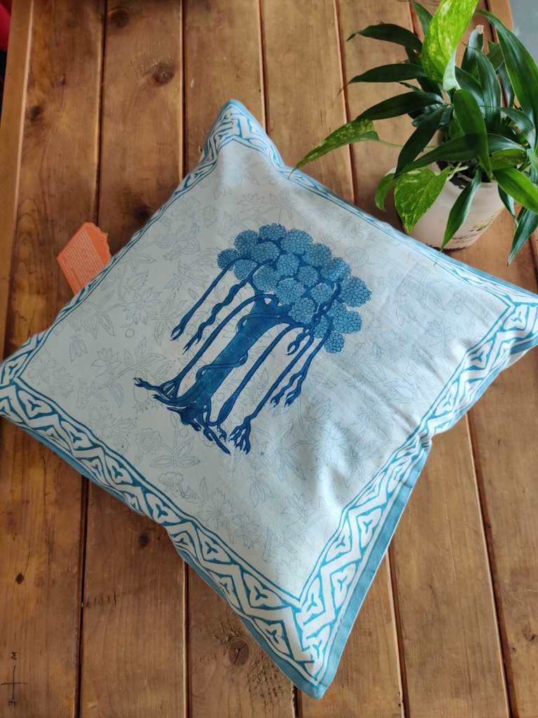 Block Print Cotton Cushion Cover Buy Online - Desi Weave