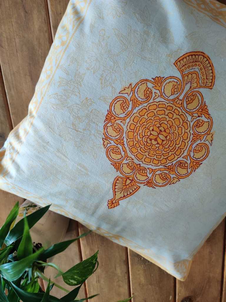 Block Print Cotton Cushion Cover Buy Online - Desi Weave