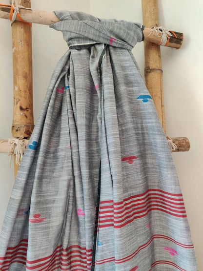 Santra Handloom Khadi Cotton Jamdani Dupatta