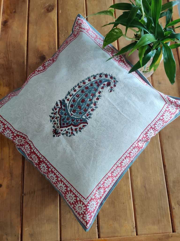 Block Print Cotton Cushion Cover Buy Online - Desi Weave