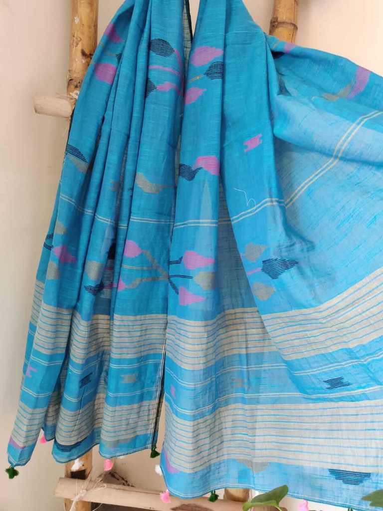 Sandhya Handloom Khadi Cotton Jamdani Dupatta