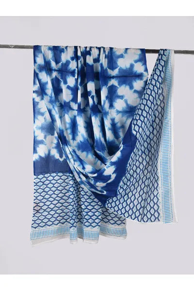 Handblock Printed Mull Cotton Dupatta