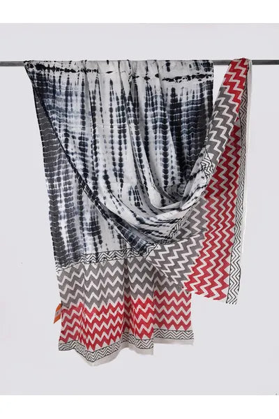 Handblock Printed Mull Cotton Dupatta