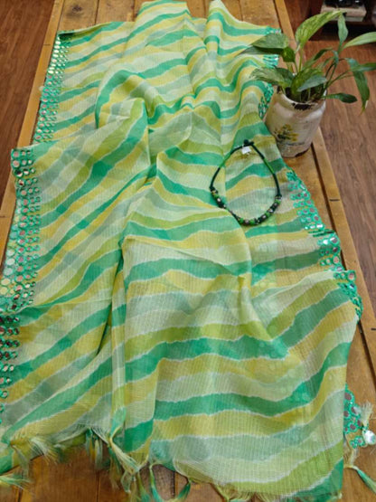 Tussar silk dupatta online - Desi Weaves