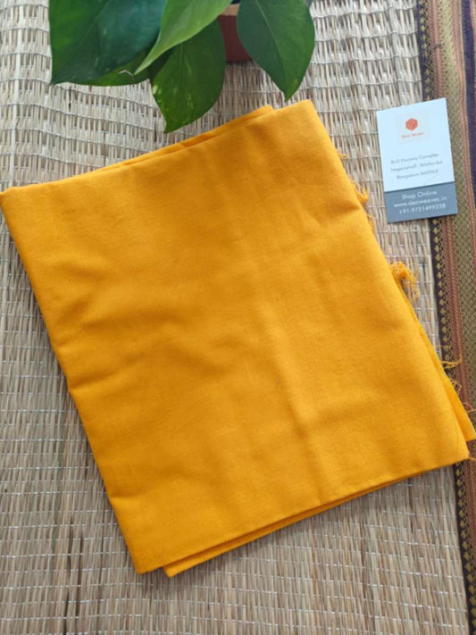 yellow cotton blouse online - desi weaves